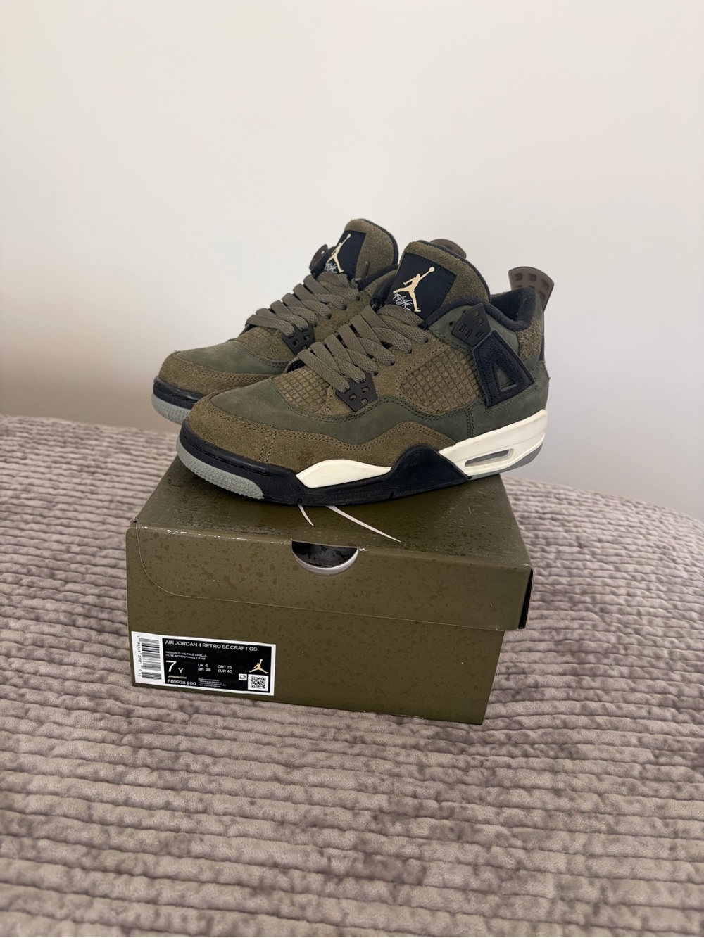 GS Jordan Retro 4 SE Craft ‘Olive’